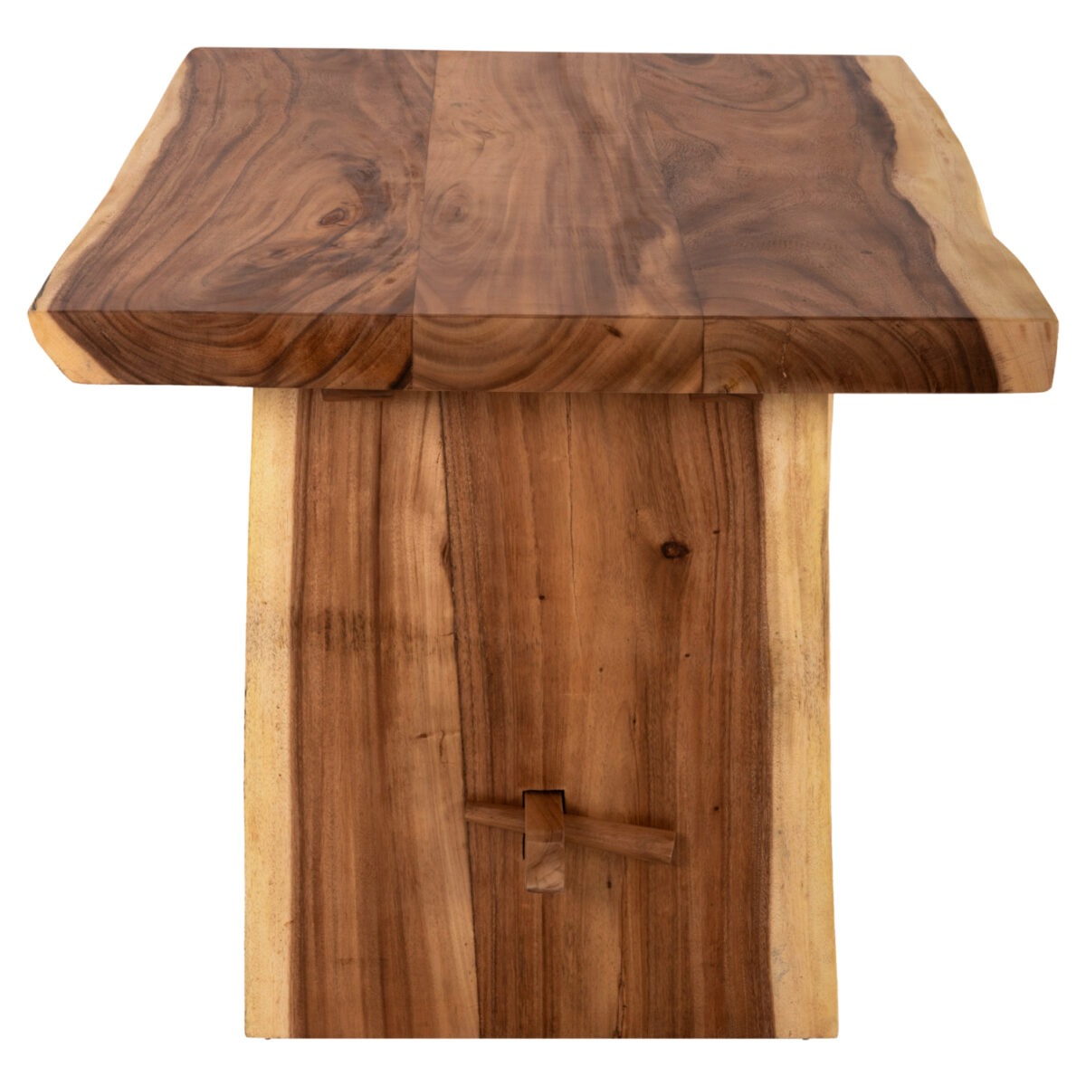 ΤΡΑΠΕΖΙ ΤΡΑΠΕΖΑΡΙΑΣ EGON HM9491 ΜΑΣΙΦ ΞΥΛΟ SUAR 7,5εκ.TOP- ΣΕ ΦΥΣΙΚΟ 160x94,5x81,5Yεκ - Image 4