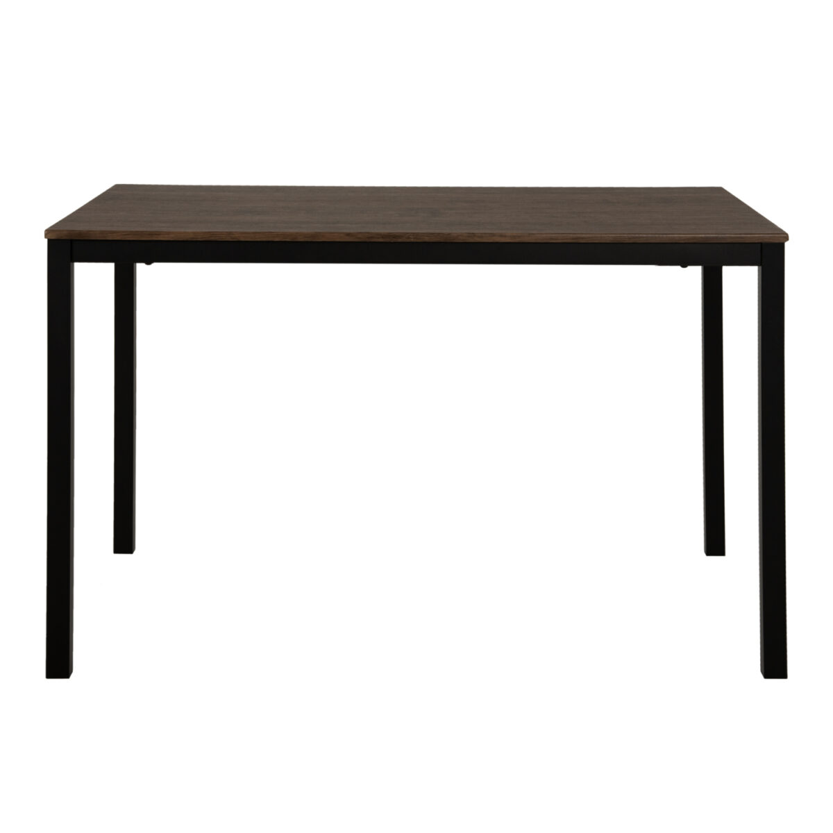 trapezi-trapezarias-fb99532-mdf-karydi-m-2 ΤΡΑΠΕΖΙ ΤΡΑΠΕΖΑΡΙΑΣ GOOSE HM9532 MDF ΚΑΡΥΔΙ-ΜΑΥΡΟ ΜΕΤΑΛΛΟ 120X80Χ75Yεκ. - Image 3
