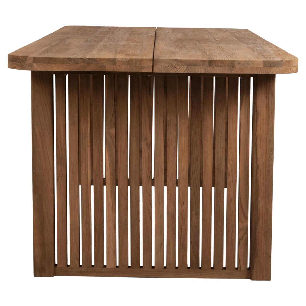 ΤΡΑΠΕΖΙ ΤΡΑΠΕΖΑΡΙΑΣ BONTANG HM9641 ΑΝΑΚΥΚΛΩΜΕΝΟ ΤΕΑΚ-ΦΥΣΙΚΟ ΡΟΥΣΤΙΚ  200x90x76Υεκ. - Image 4