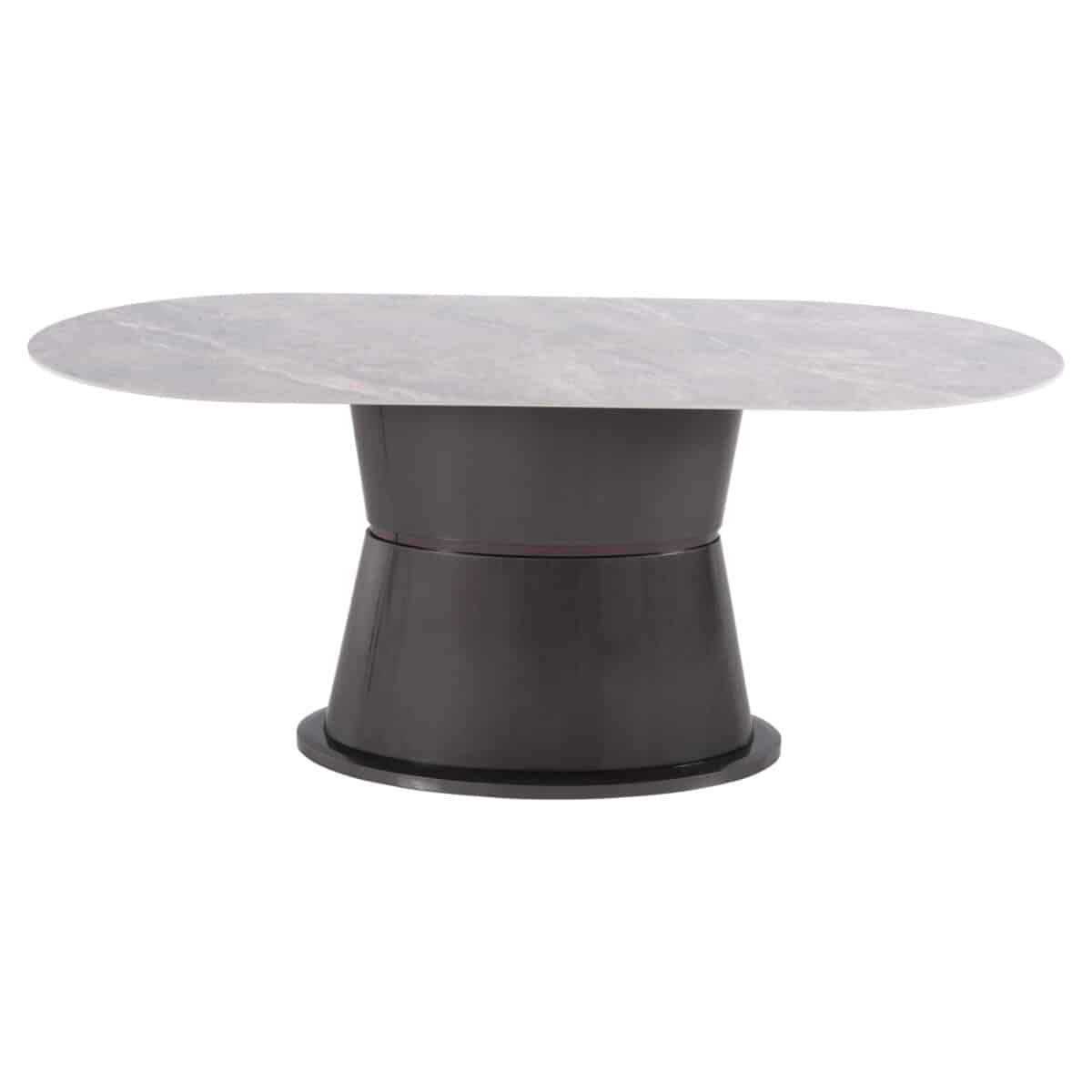 trapezi-trapezarias-fb9977301-keramiko-g-2 ΤΡΑΠΕΖΙ ΤΡΑΠΕΖΑΡΙΑΣ BENT HM9773.01-ΚΕΡΑΜΙΚΟ ΓΚΡΙ ΜΑΡΜΑΡΟ-MDF ΒΑΣΗ ΑΝΘΡΑΚΙ 180x90x76Υεκ - Image 3