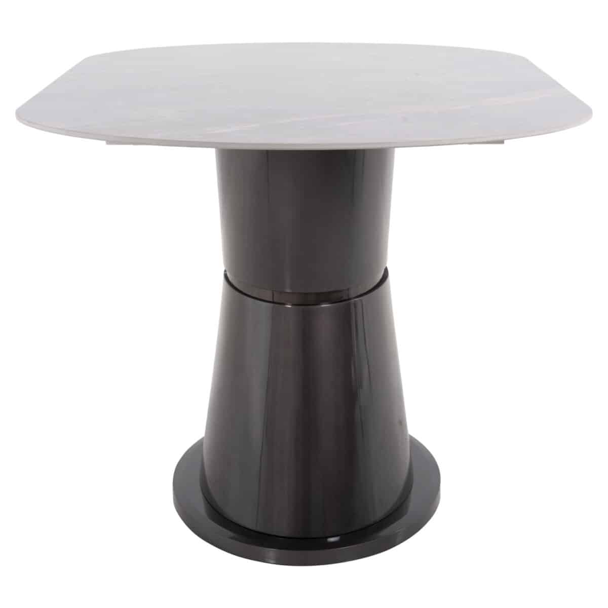 trapezi-trapezarias-fb9977301-keramiko-g-3 ΤΡΑΠΕΖΙ ΤΡΑΠΕΖΑΡΙΑΣ BENT HM9773.01-ΚΕΡΑΜΙΚΟ ΓΚΡΙ ΜΑΡΜΑΡΟ-MDF ΒΑΣΗ ΑΝΘΡΑΚΙ 180x90x76Υεκ - Image 4