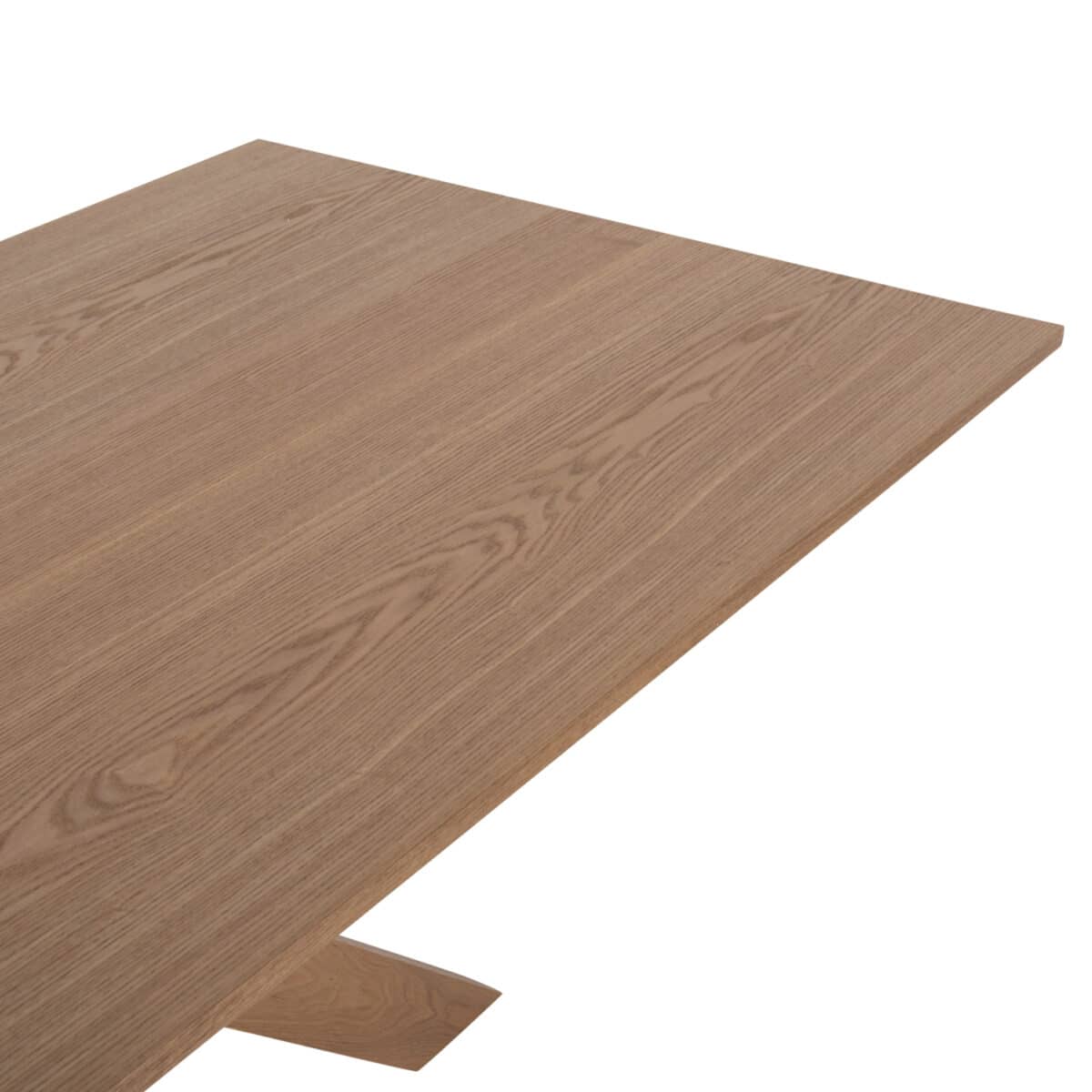 trapezi-trapezarias-fb99853-mdf-me-kapla-4 ΤΡΑΠΕΖΙ PAOLO HM9853 MDF ΜΕ ΚΑΠΛΑΜΑ ΦΡΑΞΙΝΟΥ-ΠΟΔΙΑ RUBBERWOOD-ΦΥΣΙΚΟ 180x90x75Yεκ - Image 5