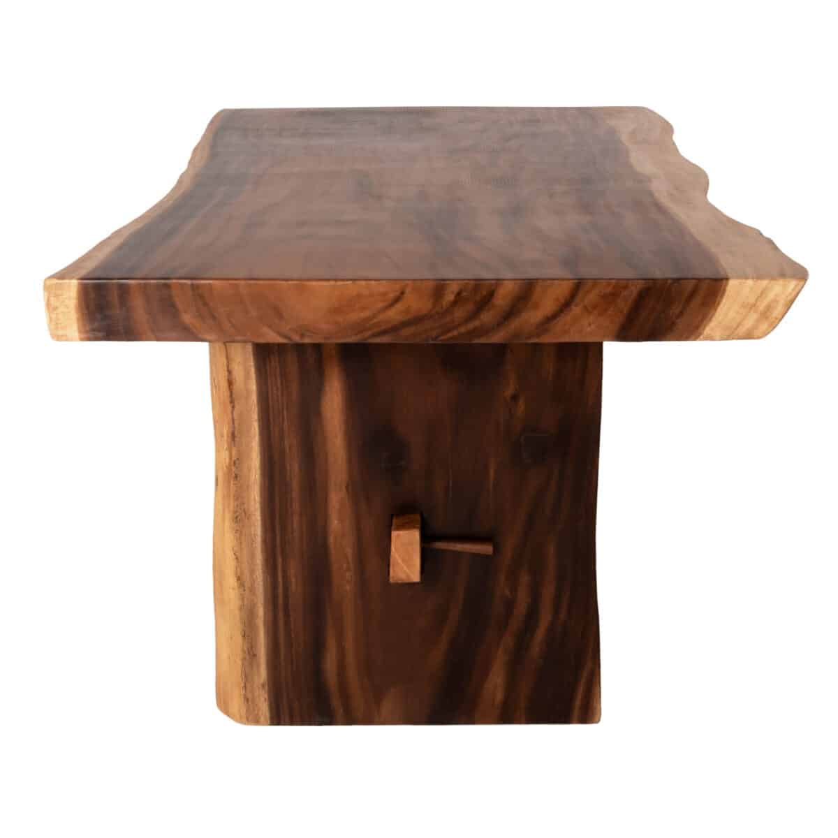 ΤΡΑΠΕΖΙ ΤΡΑΠΕΖΑΡΙΑΣ ULYSES HM9888 ΜΑΣΙΦ ΞΥΛΟ SUAR ΦΥΣΙΚΟ-TOP 9εκ 160x90x78Yεκ. - Image 4