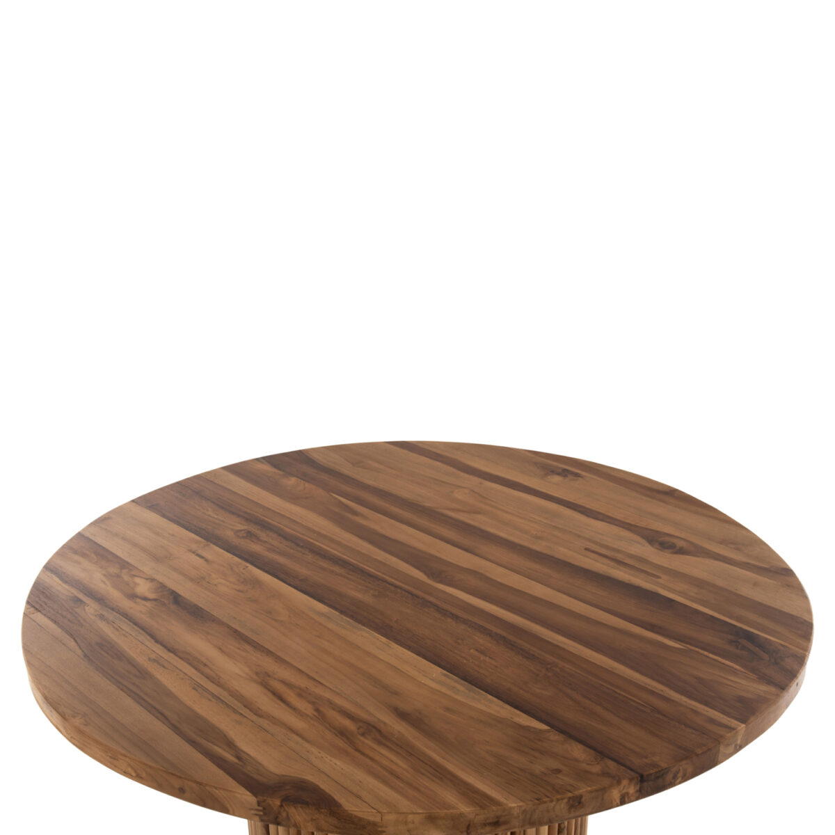 ΤΡΑΠΕΖΙ ΤΡΑΠΕΖΑΡΙΑΣ DREMA1 HM9895 ΜΑΣΙΦ ΞΥΛΟ ΤΕΑΚ Φ100X80Yεκ-3εκ.ΕΠΙΦΑΝΕΙΑ - Image 4