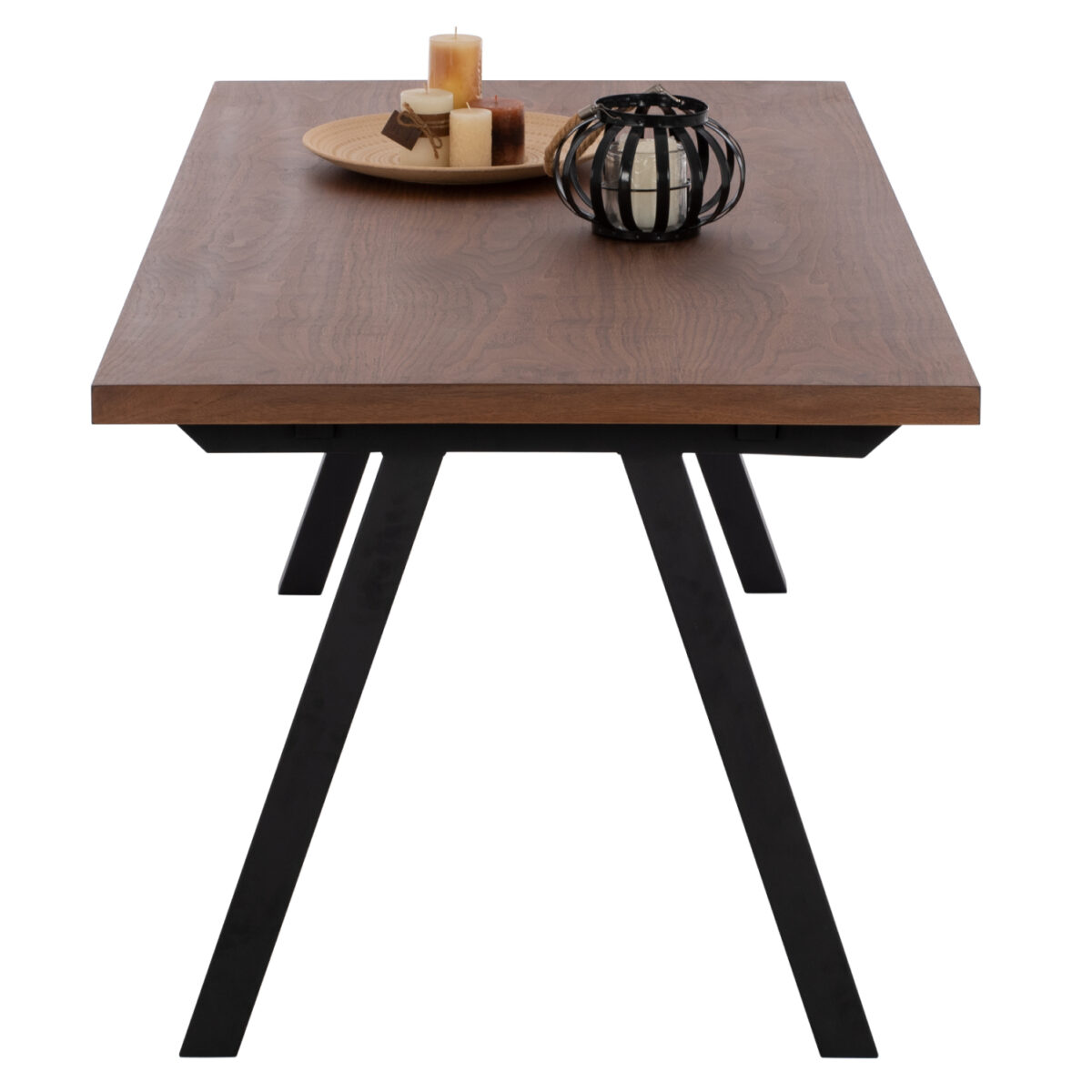 ΤΡΑΠΕΖΙ ΤΡΑΠΕΖΑΡΙΑΣ ARTI HM9305.02 ΚΑΠΛΑΜΑΣ ΚΑΡΥΔΙΑΣ ΡΟΥΣΤΙΚ ΣΤΥΛ 180x90x75 εκ. - Image 4