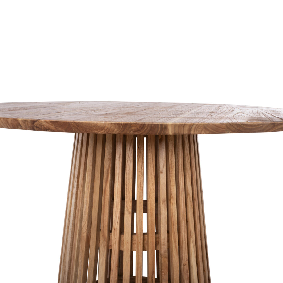 trapezi-trapezarias-masif-xylo-mindi-fys-2 ΤΡΑΠΕΖΙ ΤΡΑΠΕΖΑΡΙΑΣ FRANTZ HM9388.01 ΜΑΣΙΦ ΞΥΛΟ MINDI ΦΥΣΙΚΟ Φ120X78Υ - Image 3