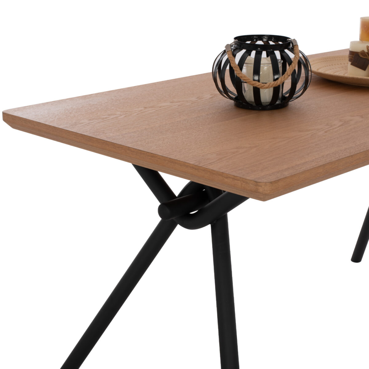 trapezi-trapezarias-me-kaplama-dryos-se-3 ΤΡΑΠΕΖΙ ΤΡΑΠΕΖΑΡΙΑΣ MANDY HM9302.01 ΜΕ ΚΑΠΛΑΜΑ ΔΡΥΟΣ ΣΕ ΣΤΥΛ ΡΟΥΣΤΙΚ 140x80x75Υ εκ. - Image 4