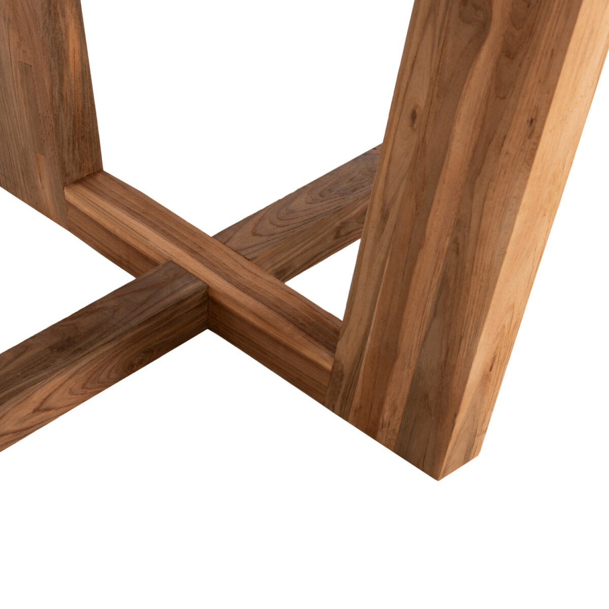 ΤΡΑΠΕΖΙ ΤΡΑΠΕΖΑΡΙΑΣ CARIB ΟΒΑΛ HM9558 ΑΠΟ ΞΥΛΟ RECYCLED ΤΕΑΚ 209x109x80Yεκ. - Image 5