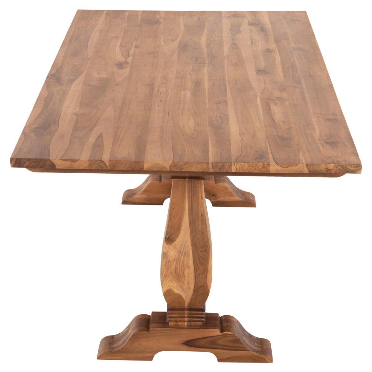 trapezi-trapezarias-teak-xylo-skalista-p-2 ΤΡΑΠΕΖΙ ΤΡΑΠΕΖΑΡΙΑΣ GUIN HM9463.01 ΤΕΑΚ ΞΥΛΟ ΣΚΑΛΙΣΤΑ ΠΟΔΙΑ 200x100x78Yεκ. - Image 3