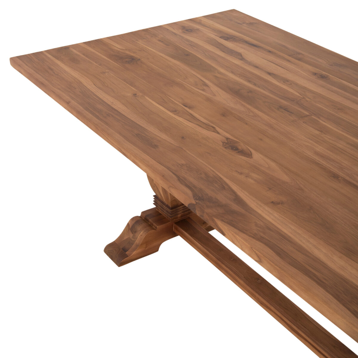 trapezi-trapezarias-teak-xylo-skalista-p-3 ΤΡΑΠΕΖΙ ΤΡΑΠΕΖΑΡΙΑΣ GUIN HM9463.01 ΤΕΑΚ ΞΥΛΟ ΣΚΑΛΙΣΤΑ ΠΟΔΙΑ 200x100x78Yεκ. - Image 4