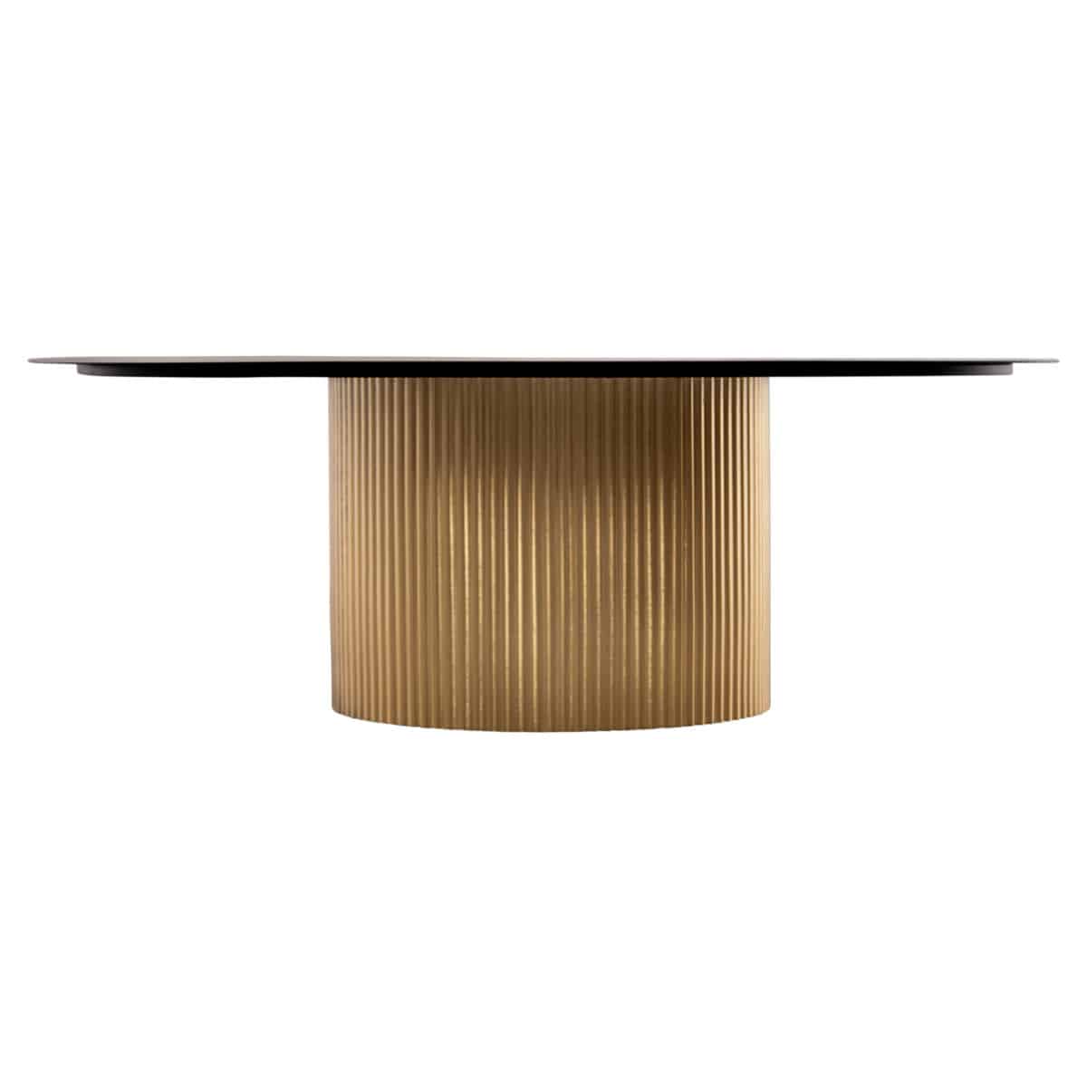 ΤΡΑΠΕΖΙA ΣΑΛΟΝΙΟΥ 2ΤΜΧ CLAD HM11916 ΜΕΤΑΛΛΟ ΣΕ ΧΡΥΣΟ-ΜΑΥΡΟ Φ110x38Υ & Φ80x32Υ εκ. - Image 5