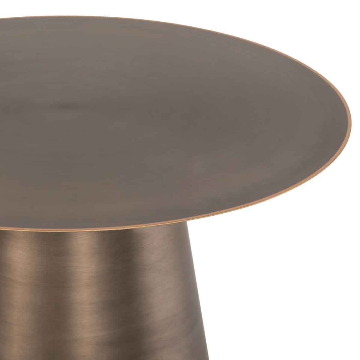 ΤΡΑΠΕΖIA ΣΑΛΟΝΙΟΥ 2ΤΜΧ NICKELY HM9667 ΜΕΤΑΛΛΟ ΣΕ ΑΣΗΜΙ ΜΑΤ Φ80x41Υ & Φ60x36Υ εκ. - Image 7