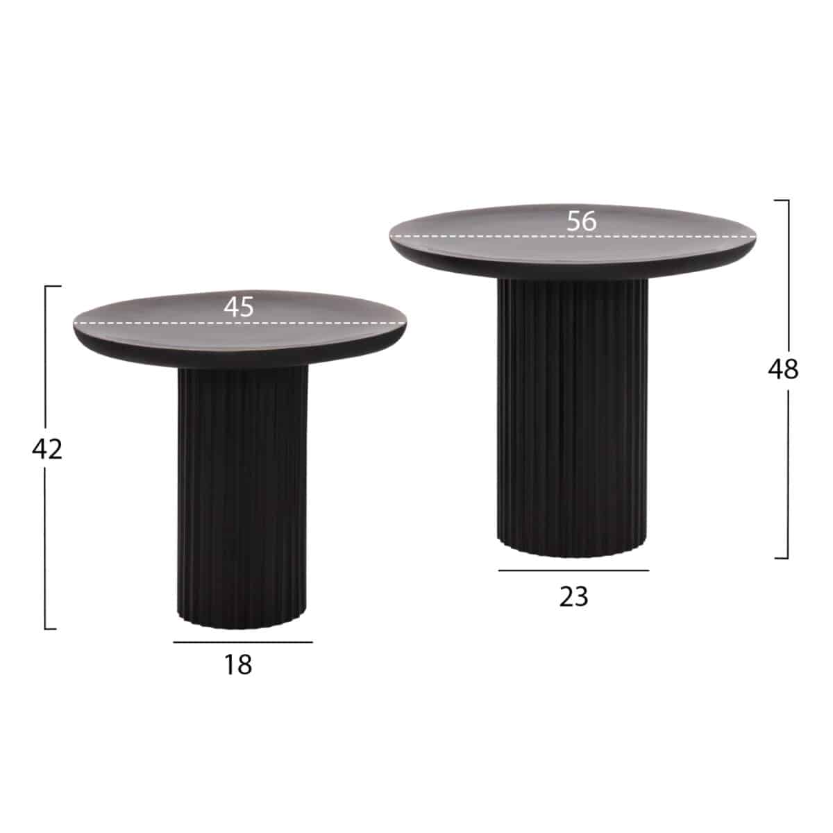 ΤΡΑΠΕΖΙA ΣΑΛΟΝΙΟΥ 2ΤΜΧ ELAF HM9999 ΞΥΛΟ MANGO ΕΜΑΓΙΕ-ΜΕΤΑΛΛΙΚΕΣ ΒΑΣΕΙΣ - Image 2