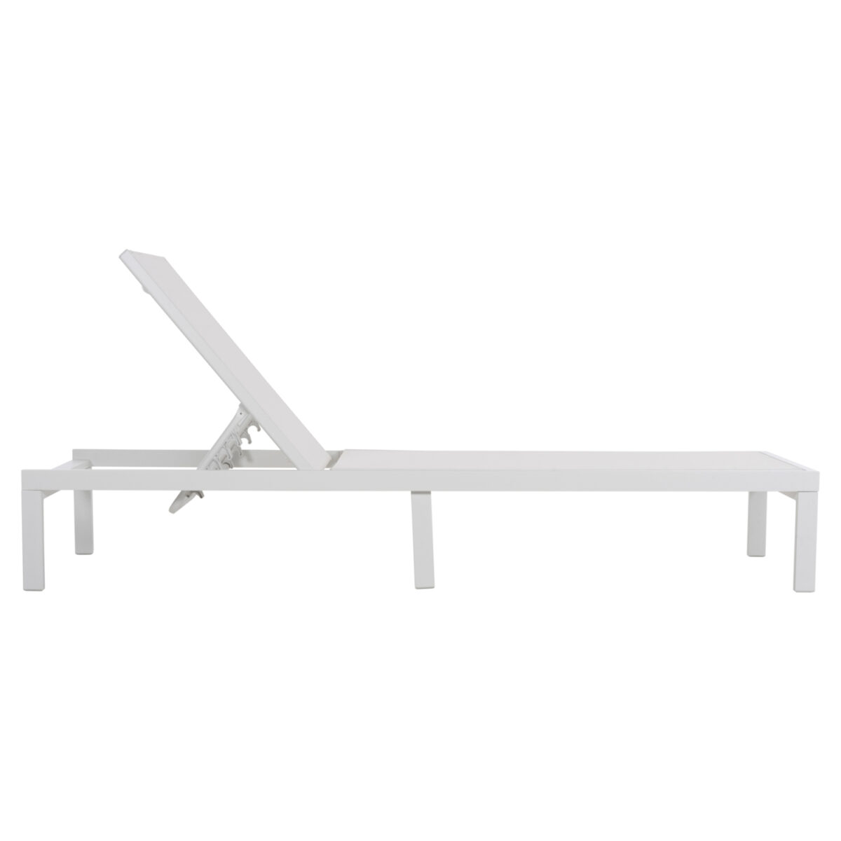 ΞΑΠΛΩΣΤΡΑ ΑΛΟΥΜΙΝΙΟΥ THATCHER HM5983.01 ΛΕΥΚΟΣ ΣΚΕΛΕΤΟΣ & TEXTILENE 196,5x64,5x92Υεκ - Image 3