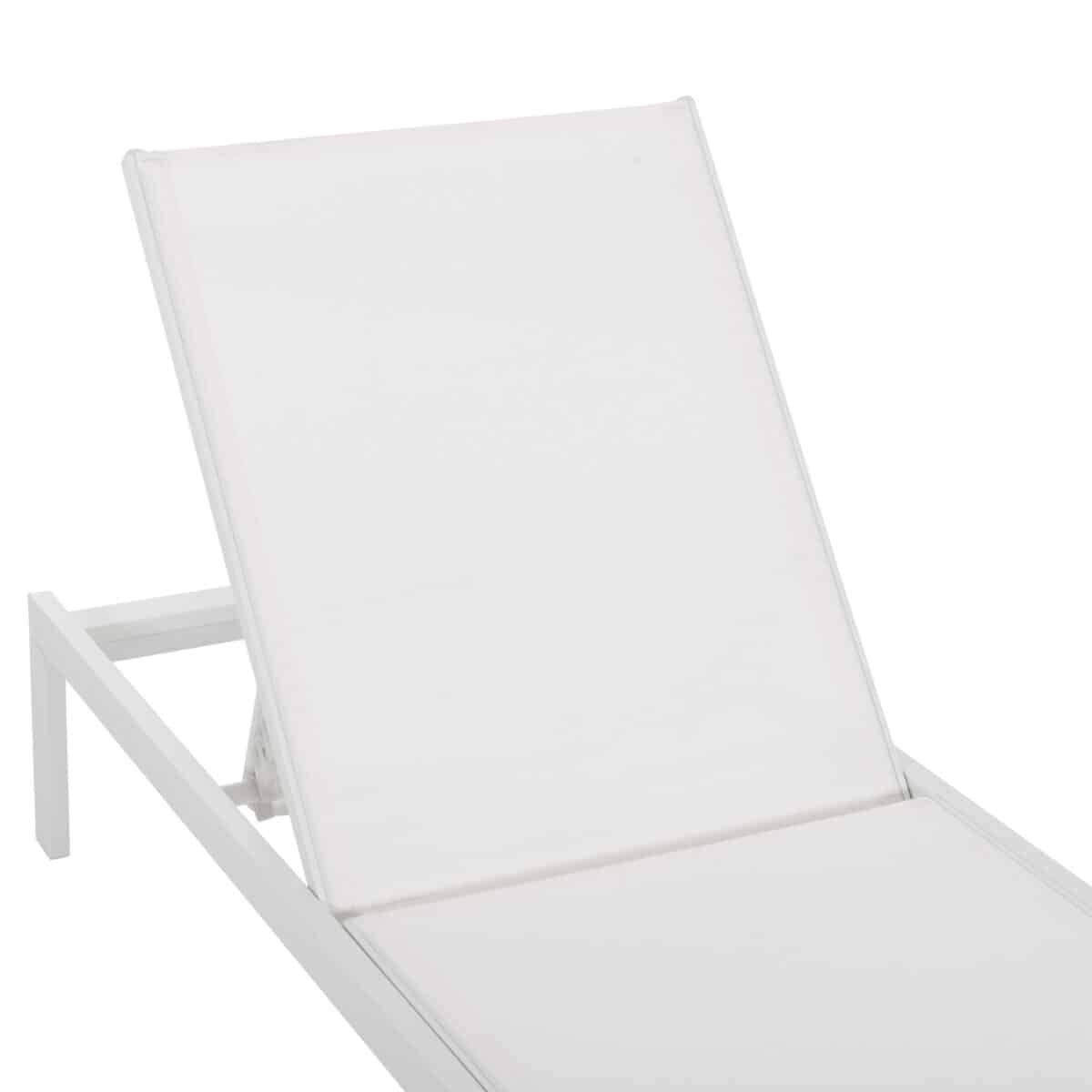 ΞΑΠΛΩΣΤΡΑ ΑΛΟΥΜΙΝΙΟΥ THATCHER HM5983.01 ΛΕΥΚΟΣ ΣΚΕΛΕΤΟΣ & TEXTILENE 196,5x64,5x92Υεκ - Image 8