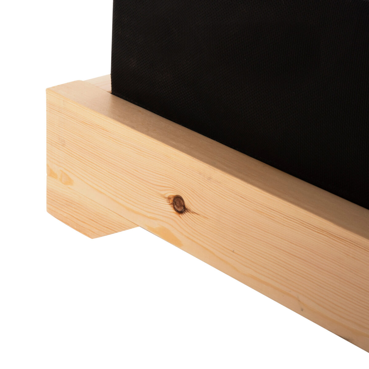 ΞΑΠΛΩΣΤΡΑ IKARIA ΜΕ ΠΟΔΙ HM10623.01 ΠΕΥΚΟ ΣΕ ΦΥΣΙΚΟ-ΜΑΥΡΟ TEXTILEΝΕ-ΜΑΞΙΛΑΡΙ 20εκ. - Image 9