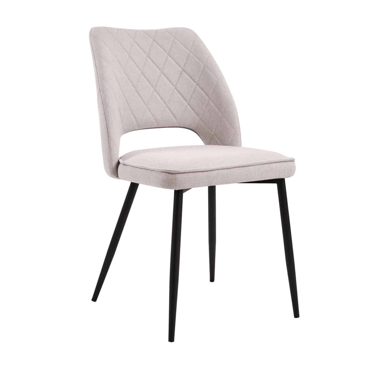 Καρέκλα Kristy ανοιχτό μπεζ 45 x 57 x 83