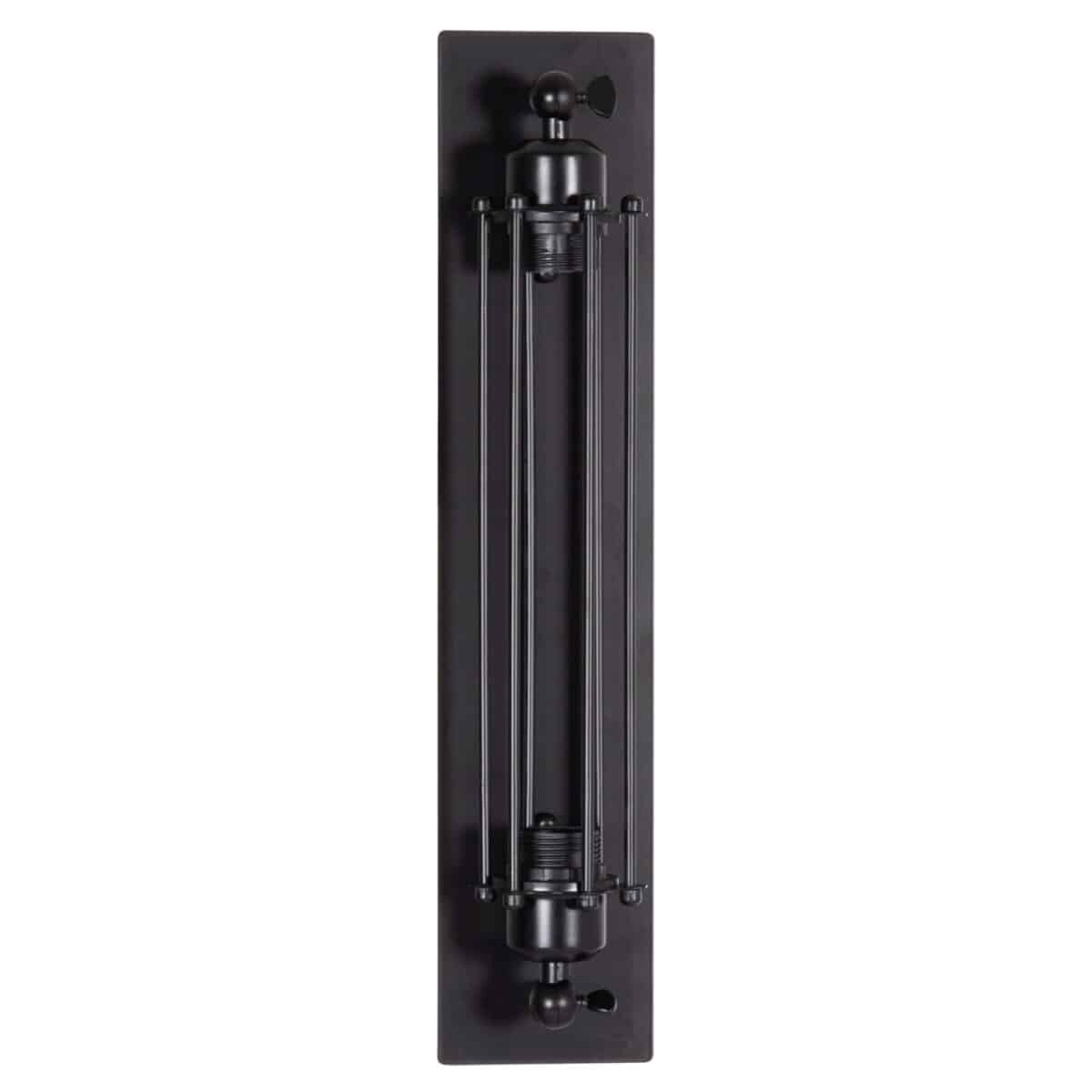 ΑΠΛΙΚΑ ΤΟΙΧΟΥ 2ΦΩΤΗ BEACON HM4463 ΜΕΤΑΛΛΟ ΣΕ ΜΑΥΡΟ 10x10x47Υεκ. - Image 3