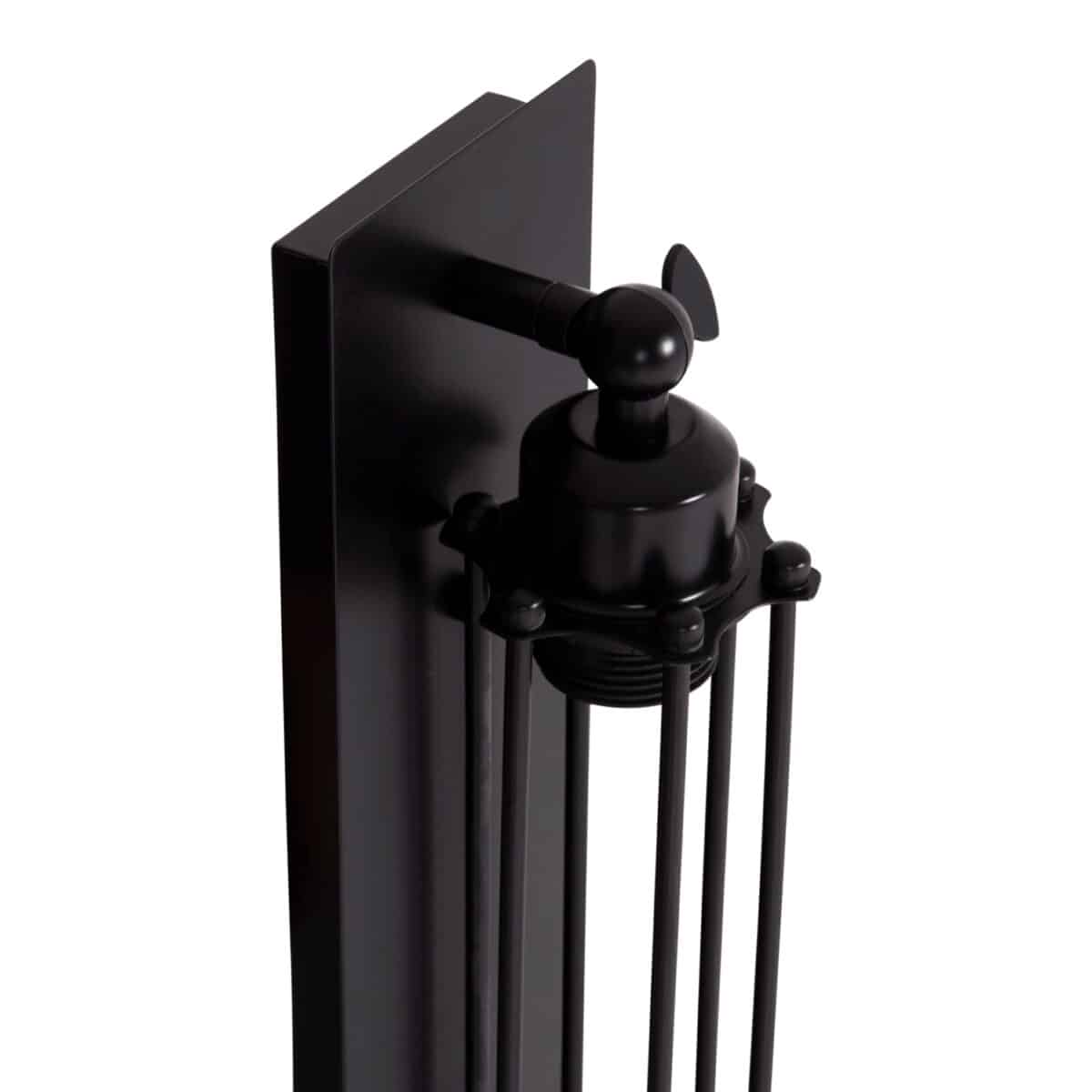 ΑΠΛΙΚΑ ΤΟΙΧΟΥ 2ΦΩΤΗ BEACON HM4463 ΜΕΤΑΛΛΟ ΣΕ ΜΑΥΡΟ 10x10x47Υεκ. - Image 4