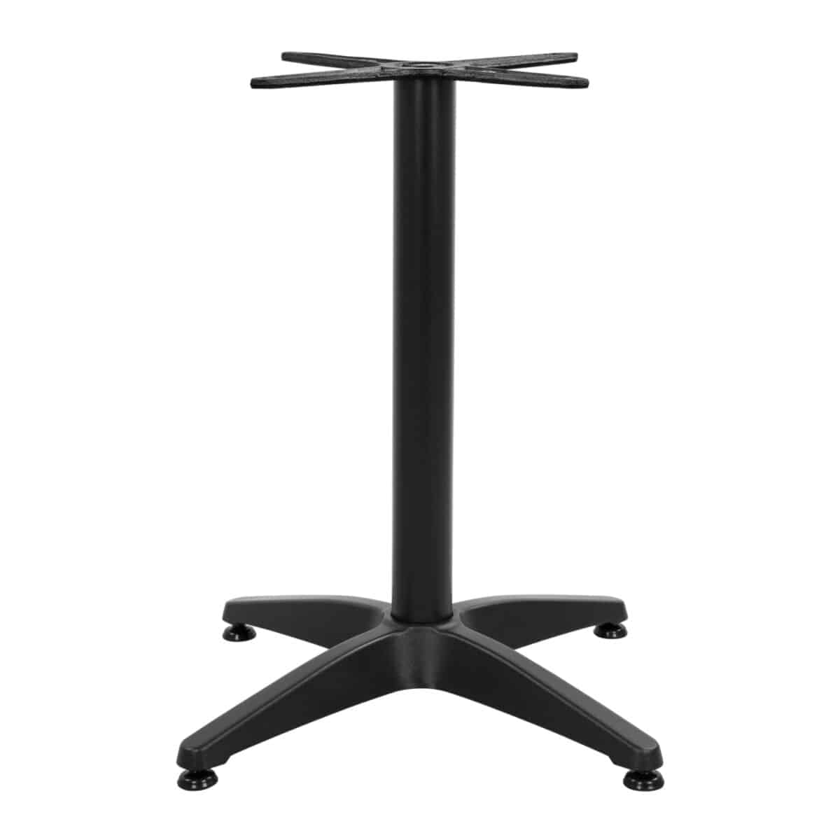 ΒΑΣΗ ΑΛΟΥΜΙΝΙΟΥ 4ΝΥΧΗ 66Χ66X69Υεκ. ΜΕ ΣΤΑΥΡΟ 45Χ45εκ. HM448.03 ΜΑΥΡΗ - Image 3