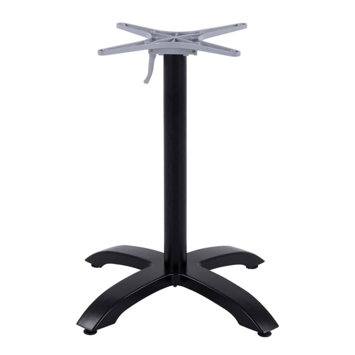 ΒΑΣΗ ΑΛΟΥΜΙΝΙΟΥ ΠΤΥΣΣΟΜΕΝΗ HM469.01 ΜΑΥΡΟ ΜΑΤ 66Χ66Χ72Υεκ. ΜΕ ΣΤΑΥΡΟ 48Χ48εκ. - Image 5