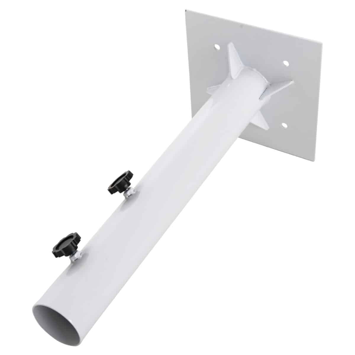 ΒΑΣΗ ΟΜΠΡΕΛΑΣ Φ60mm x 51Υεκ ΜΕΤΑΛΛΙΚΗ ΒΙΔΩΤΗ ΓΙΑ ΣΤΥΛΟ ΕΩΣ Φ60 HM6011 ΛΕΥΚΗ - Image 4