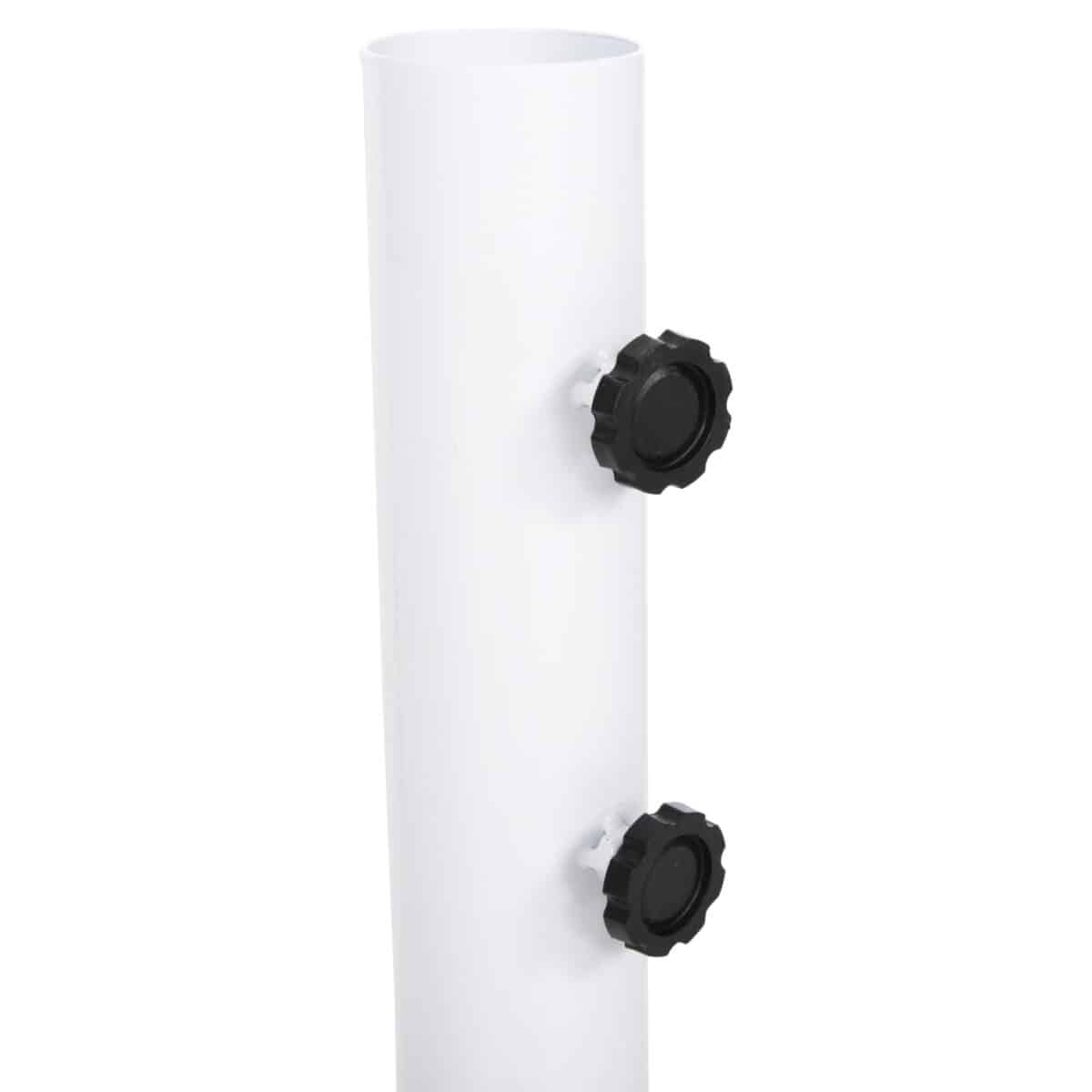 ΒΑΣΗ ΟΜΠΡΕΛΑΣ Φ60mm x 51Υεκ ΜΕΤΑΛΛΙΚΗ ΒΙΔΩΤΗ ΓΙΑ ΣΤΥΛΟ ΕΩΣ Φ60 HM6011 ΛΕΥΚΗ - Image 5