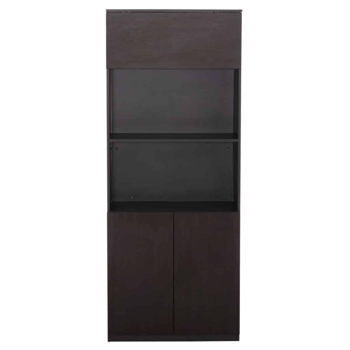 ΒΙΒΛΙΟΘΗΚΗ ΓΡΑΦΕΙΟΥ ΕΠΑΓΓΕΛΜΑΤΙΚΗ ROSEWOOD HM2089 ΜΕΛΑΜΙΝΗ ΓΚΡΙ-WENGE 80Χ40Χ200Υεκ. - Image 3