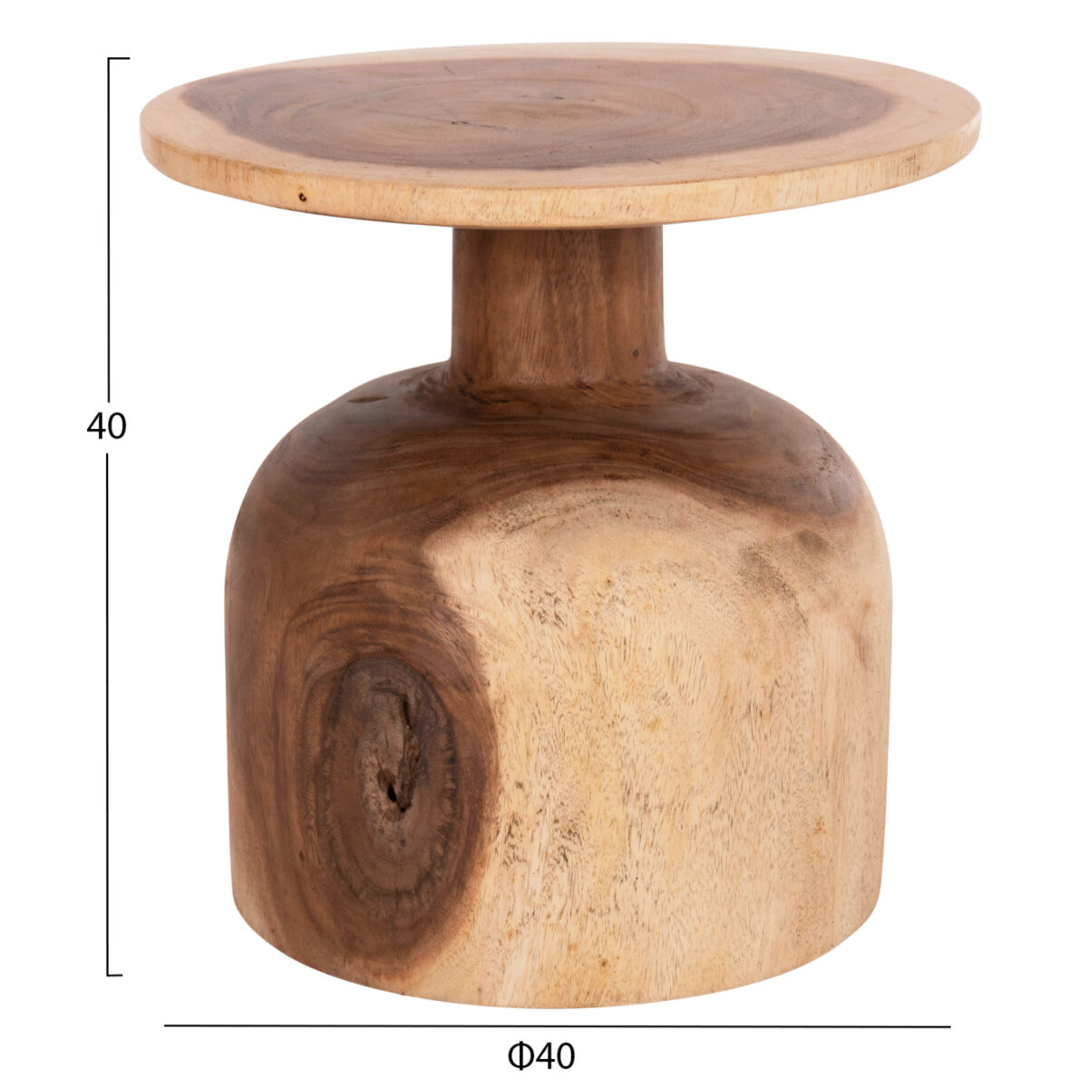 boithitiko-trapezaki-fb9989211-xylo-suar-1 ΒΟΗΘΗΤΙΚΟ ΤΡΑΠΕΖΑΚΙ PUMBE-s HM9892.11 ΞΥΛΟ SUAR--ΦΥΣΙΚΟ Φ40x40Υεκ - Image 2