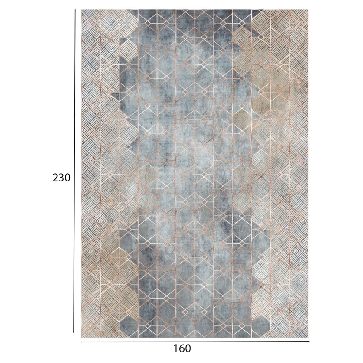 ΧΑΛΙ ΣΑΛΟΝΙΟΥ ΜΕ ΚΡΟΣΙΑ JOSIANE ΠΟΛΥΧΡΩΜΟ HM7675.16 160X230 εκ. - Image 2