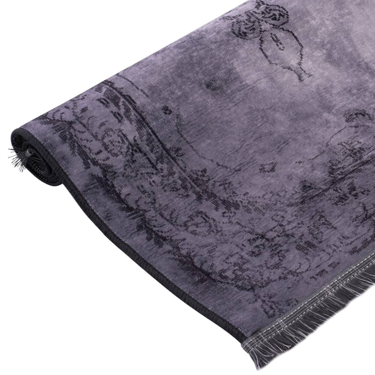 ΧΑΛΙ ΣΑΛΟΝΙΟΥ JOSIANE VINTAGE ΜΕ ΚΡΟΣΙΑ ΓΚΡΙ HM7675.01 160X230 εκ. - Image 3