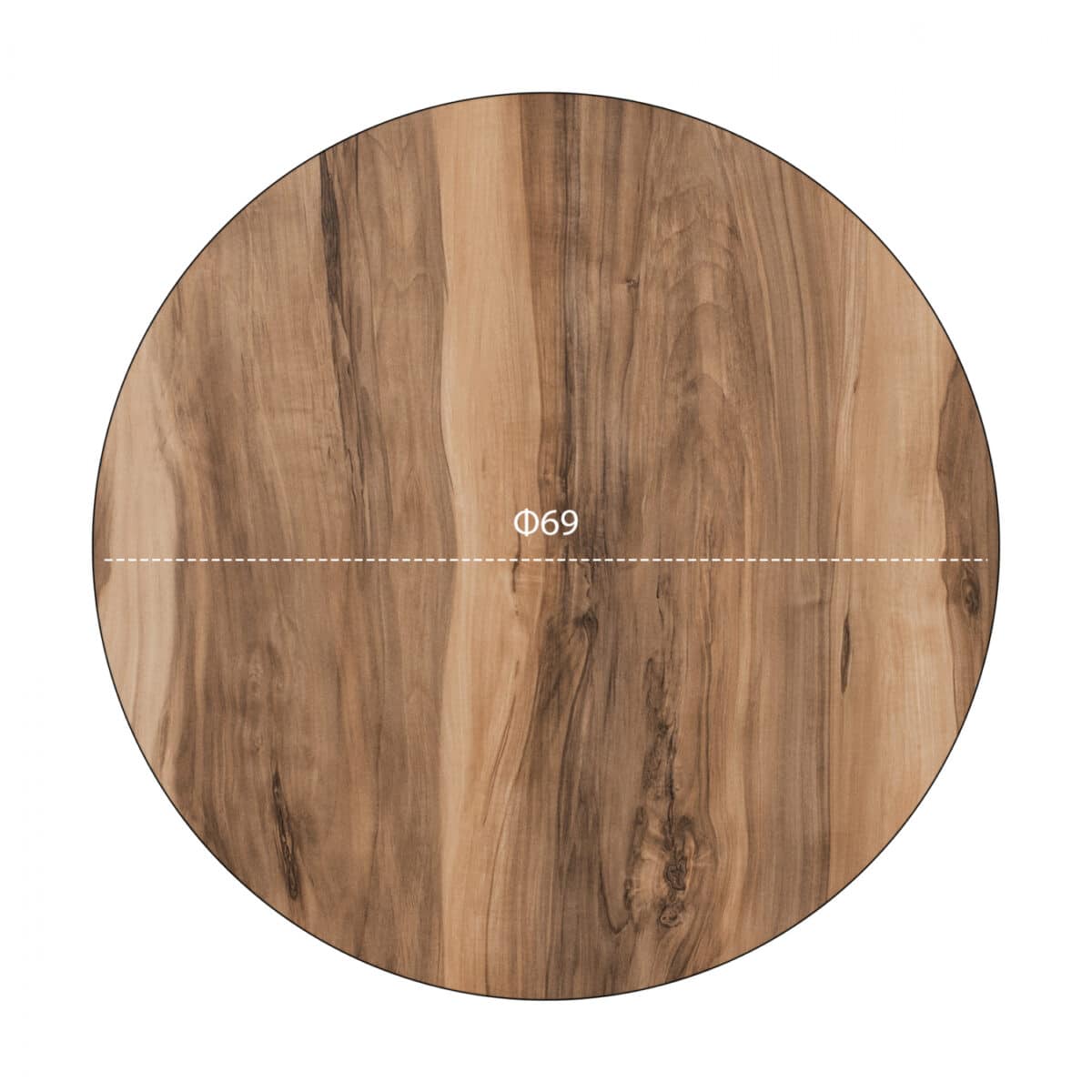 ΕΠΙΦΑΝΕΙΑ ΤΡΑΠΕΖΙΟΥ HPL HM5842.10 INDIAN SHESHAM Φ69 εκ. ΠΑΧΟΥΣ 12mm. - Image 2