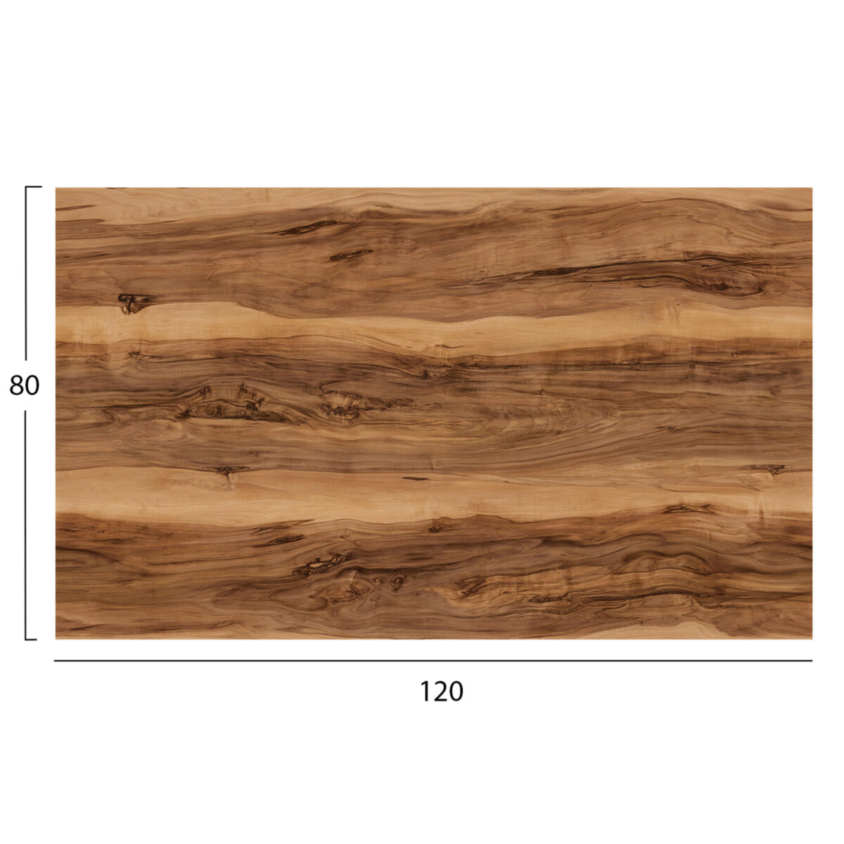 ΕΠΙΦΑΝΕΙΑ ΤΡΑΠΕΖΙΟΥ HPL ΟΡΘΟΓΩΝΙΑ HM5840.30 INDIAN SHEESHAM 120x80εκ. - Image 2