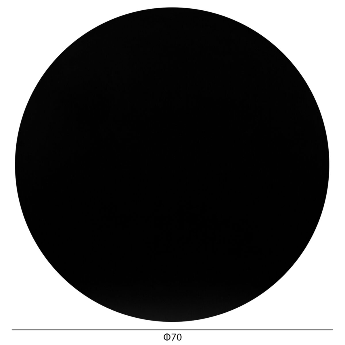 ΕΠΙΦΑΝΕΙΑ ΤΡΑΠΕΖΙΟΥ HPL ΣΤΡΟΓΓΥΛΗ HM5842.21 ΜΑΥΡΗ Φ70εκ. - Image 2