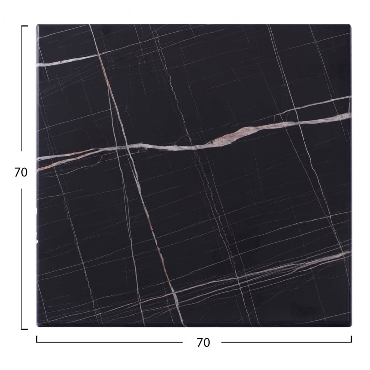 ΕΠΙΦΑΝΕΙΑ ΤΡΑΠΕΖΙΟΥ WERZALIT 70Χ70Χ3.5εκ. ΜΑΥΡΟ ΜΑΡΜΑΡΟ HM5230.13 - Image 2