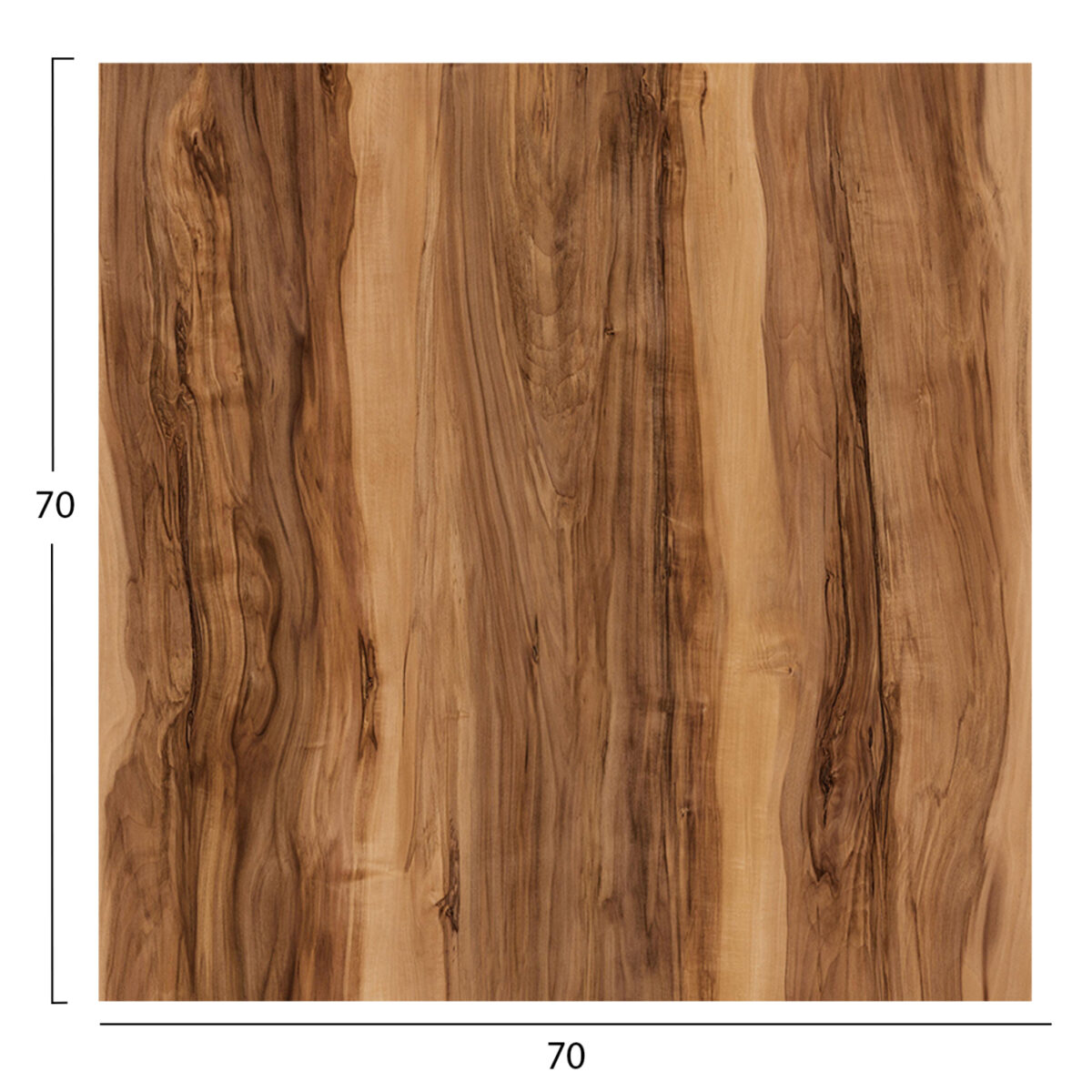 ΕΠΙΦΑΝΕΙΑ ΤΡΑΠΕΖΙΟΥ ΤΕΤΡΑΓΩΝΗ HPL HM5838.30 INDIAN SHEESHAM 70x70εκ - Image 2