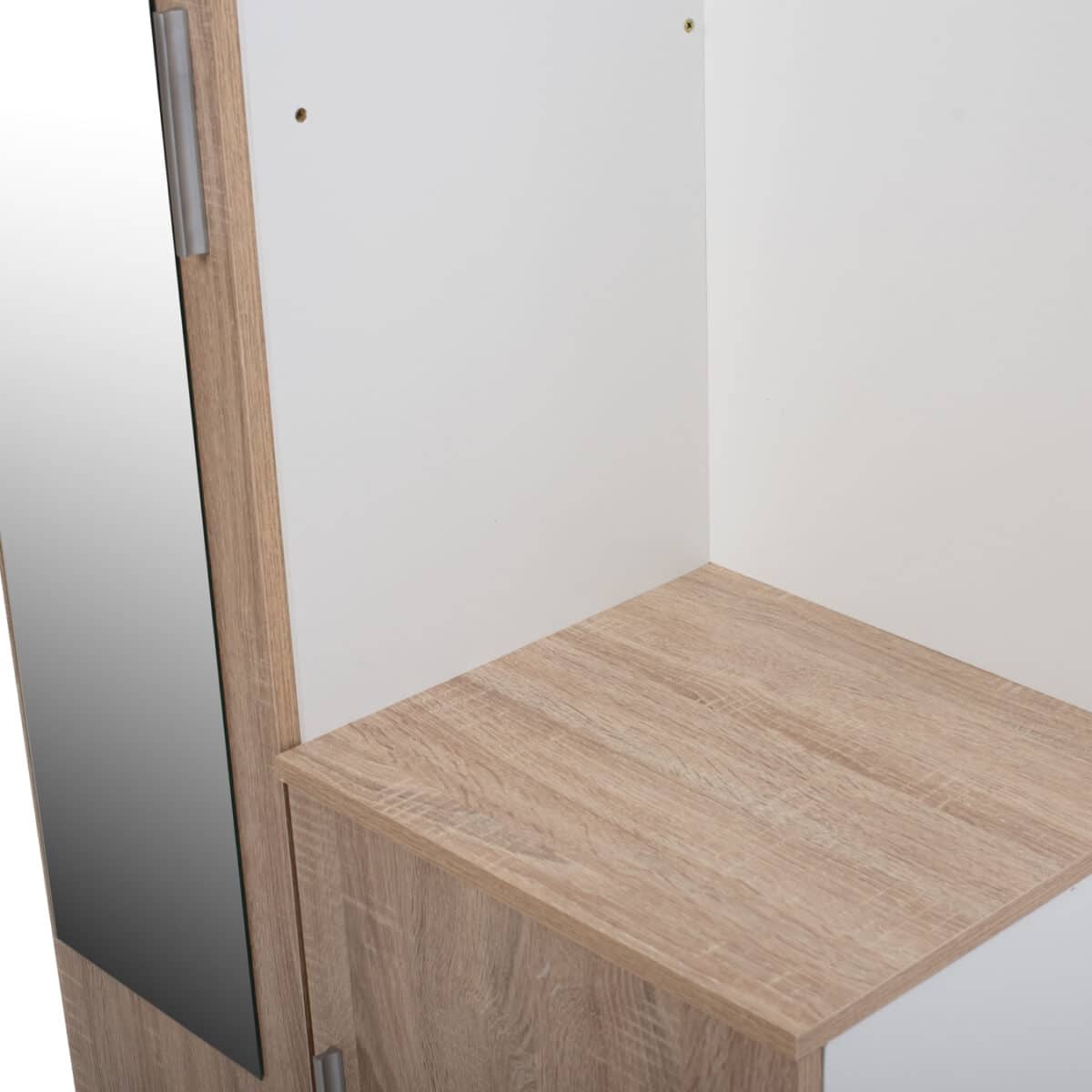 ΕΠΙΠΛΟ ΕΙΣΟΔΟΥ ΜΕ ΚΑΘΡΕΠΤΗ JANICE HM2264 SONAMA ΛΕΥΚΟ 70x37x181 εκ. - Image 6