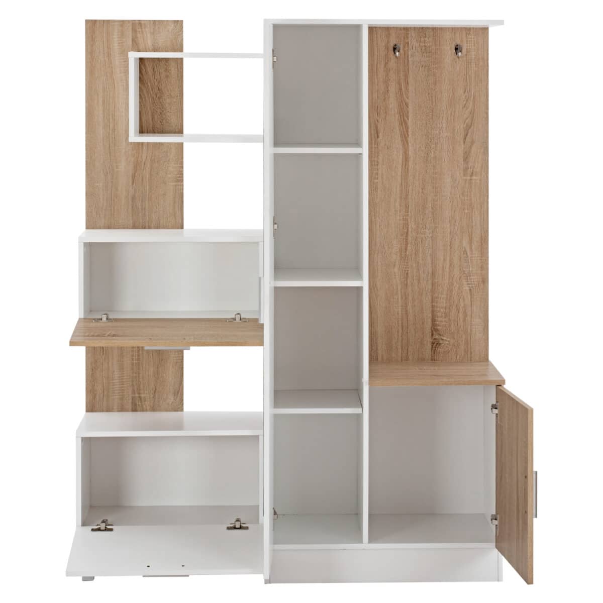 ΕΠΙΠΛΟ ΕΙΣΟΔΟΥ ΜΕ ΡΑΦΙΑ & ΚΑΘΡΕΠΤΗ ILIANA HM2265 ΛΕΥΚΟ-SONAMA 125,5x37,5x166,5Y εκ. - Image 5