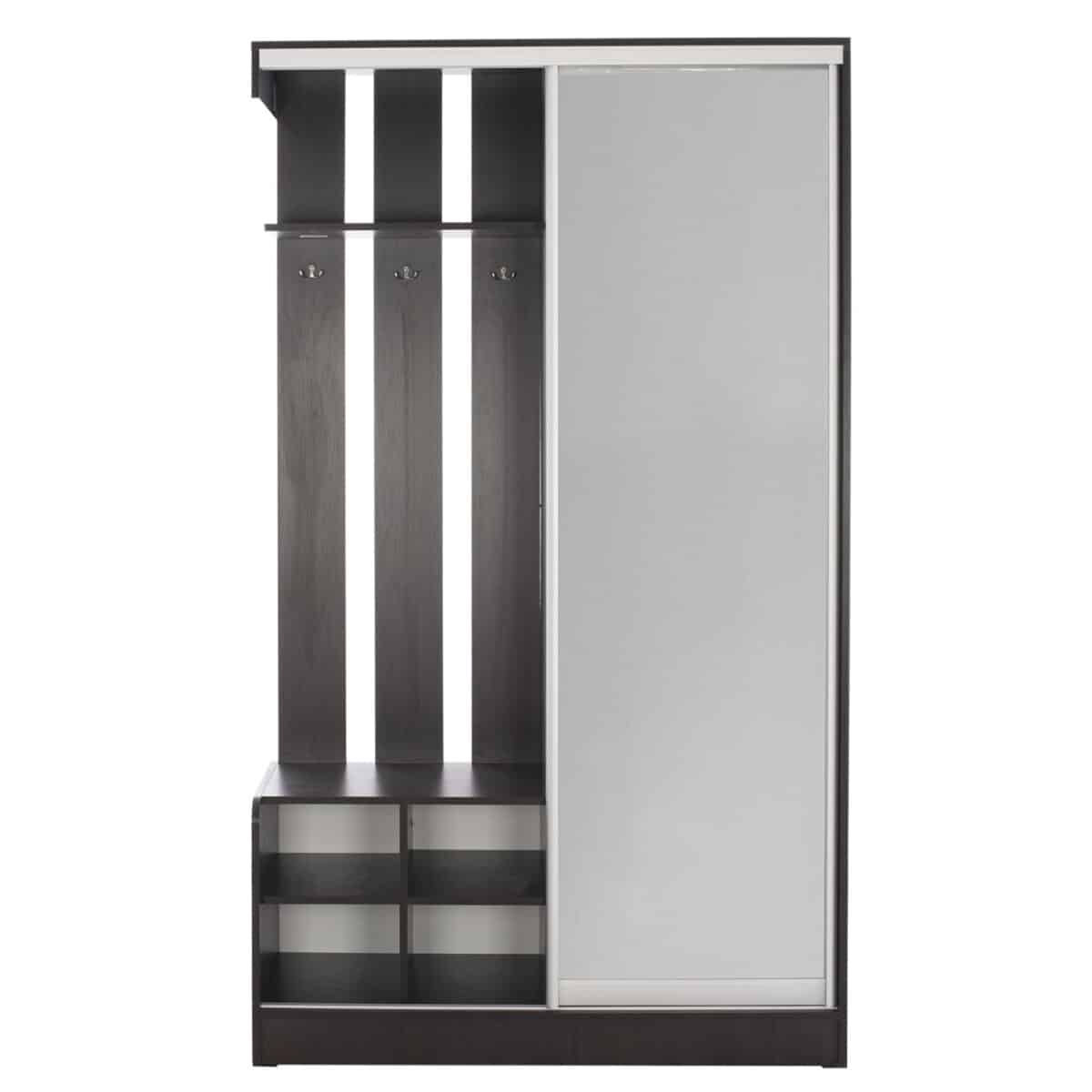 ΕΠΙΠΛΟ ΕΙΣΟΔΟΥ ΜΕ ΣΥΡΟΜΕΝΗ ΝΤΟΥΛΑΠΑ Κ ΚΑΘΡΕΦΤΗ DULCE WENGE HM2424.02 118X45X210Yεκ. - Image 4