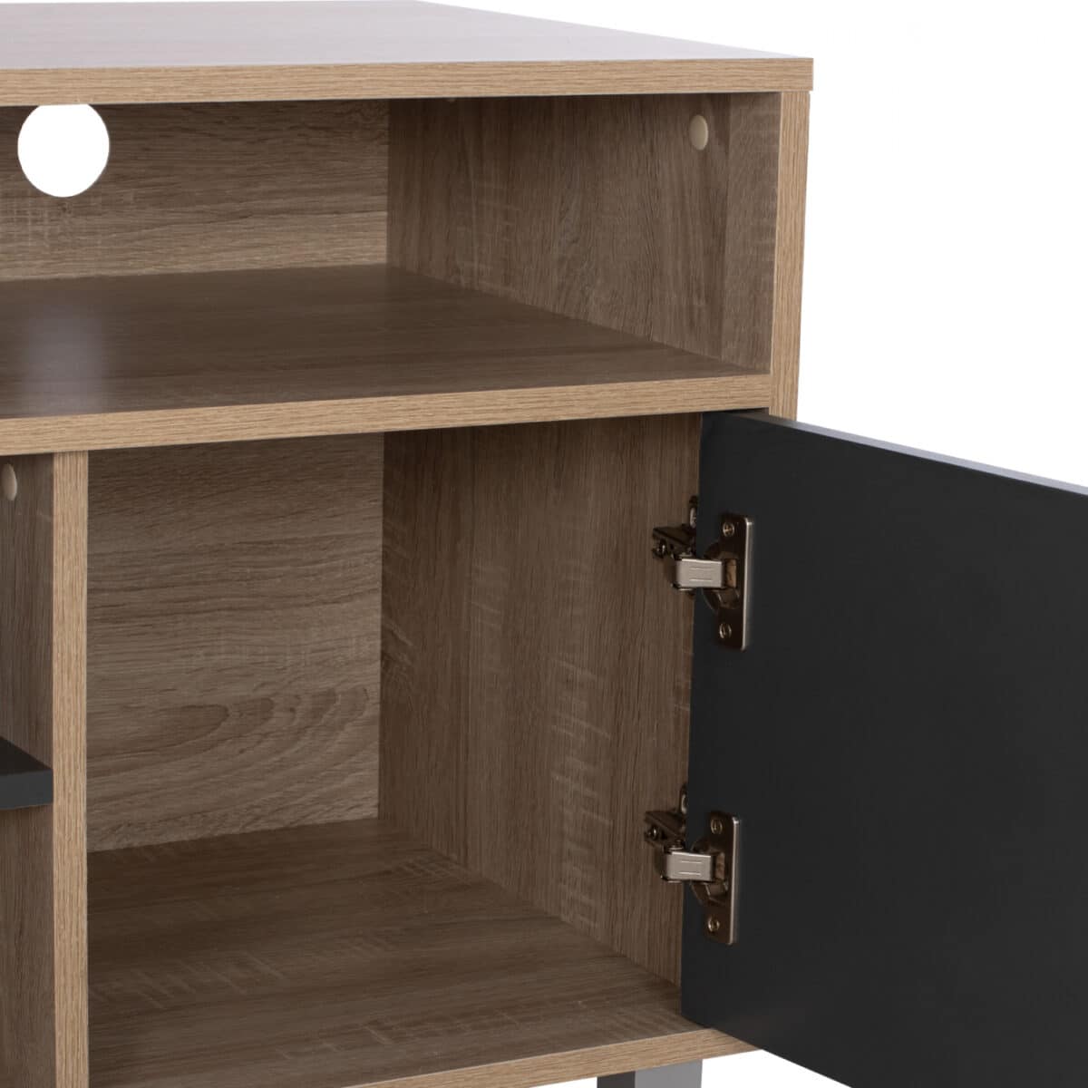 ΕΠΙΠΛΟ ΤΗΛΕΟΡΑΣΗΣ DANNA ΜΕΛΑΜΙΝΗΣ HM2202.04 SONAMA-ΓΚΡΙ 120x40x55 εκ. - Image 6