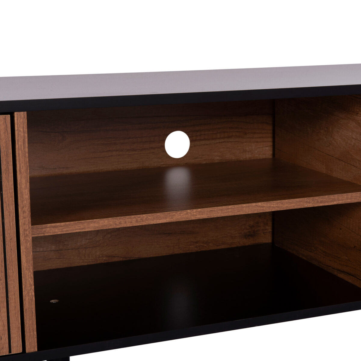 epiplo-tileorasis-fb9944711-melamini-se-7 ΕΠΙΠΛΟ ΤΗΛΕΟΡΑΣΗΣ KRUDEN HM9447.11 ΜΕΛΑΜΙΝΗ ΣΕ ΜΑΥΡΟ-ΦΥΣΙΚΟ 180x40x51Υεκ. - Image 8