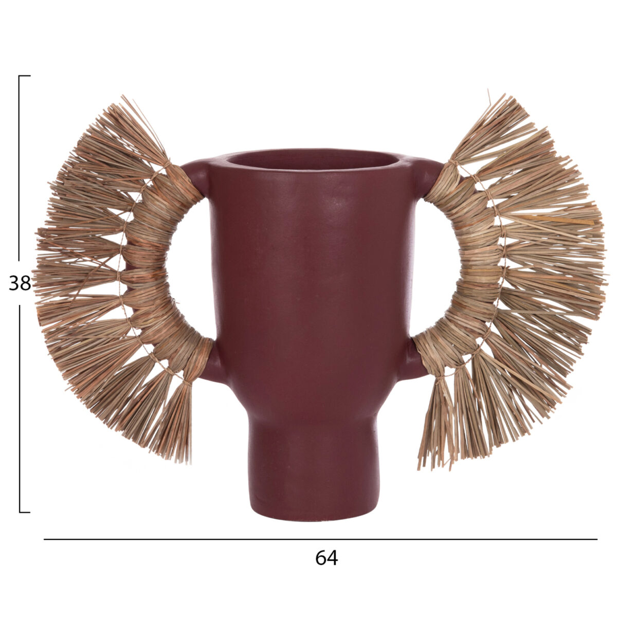 epitrapezio-diakosmitiko-bazo-fb9466806l-1 ΕΠΙΤΡΑΠΕΖΙΟ ΔΙΑΚΟΣΜΗΤΙΚΟ ΒΑΖΟ ALICA HM4668.06L ΒΥΣΣΙΝΙ ΤΕΡΑΚΟΤΑ & GRASS--64x22x38Υεκ - Image 2