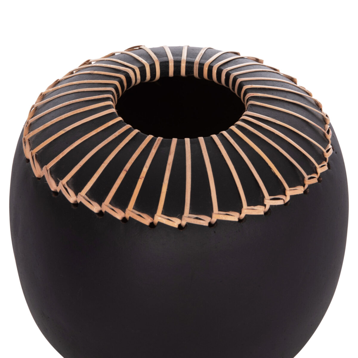 ΕΠΙΤΡΑΠΕΖΙΟ ΔΙΑΚΟΣΜΗΤΙΚΟ ΒΑΖΟ LENNOX HM4675.01L TΕΡΑΚΟΤΑ ΣΕ ΜΑΥΡΟ--Φ22x20Υεκ. - Image 4