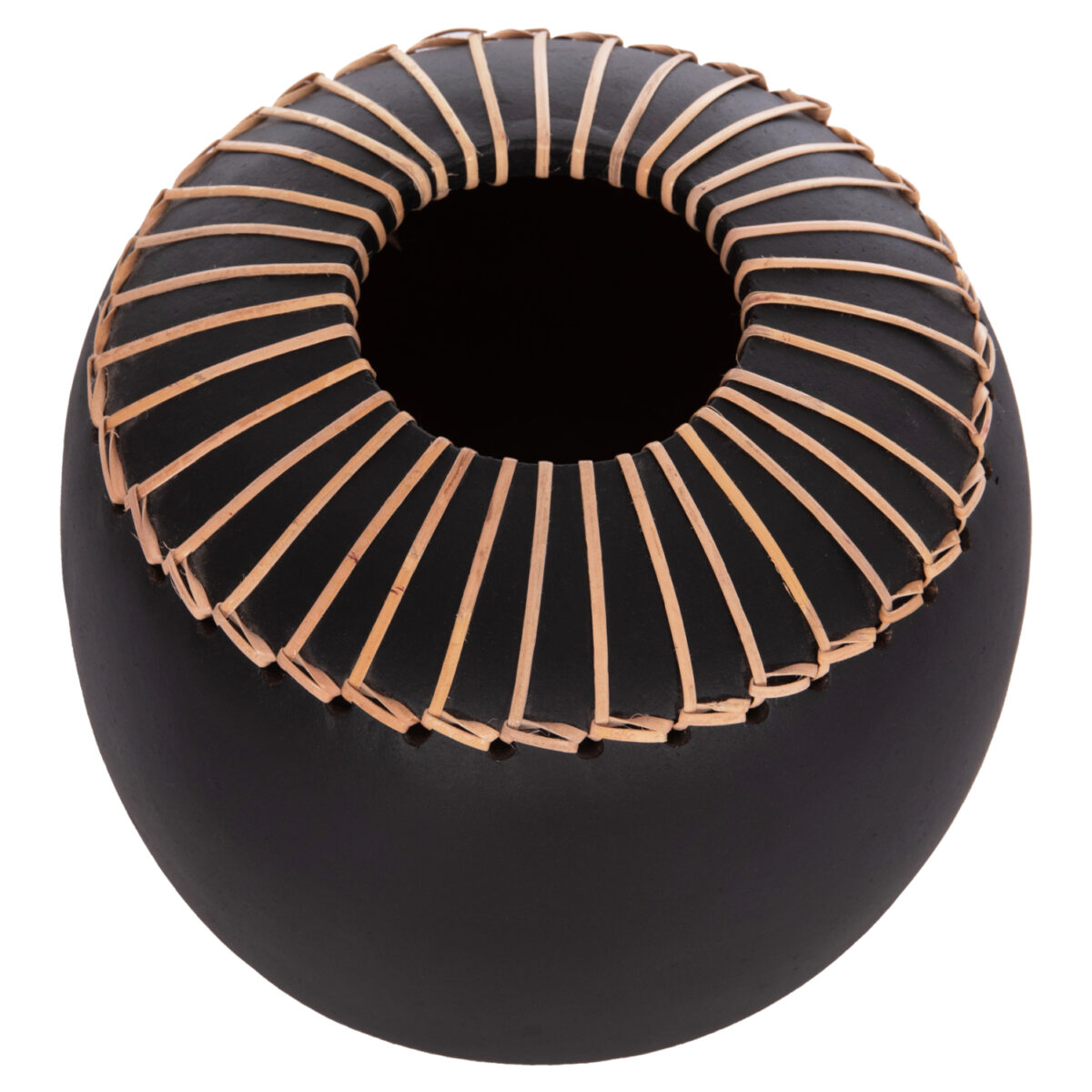 ΕΠΙΤΡΑΠΕΖΙΟ ΔΙΑΚΟΣΜΗΤΙΚΟ ΒΑΖΟ LENNOX HM4675.01L TΕΡΑΚΟΤΑ ΣΕ ΜΑΥΡΟ--Φ22x20Υεκ. - Image 5