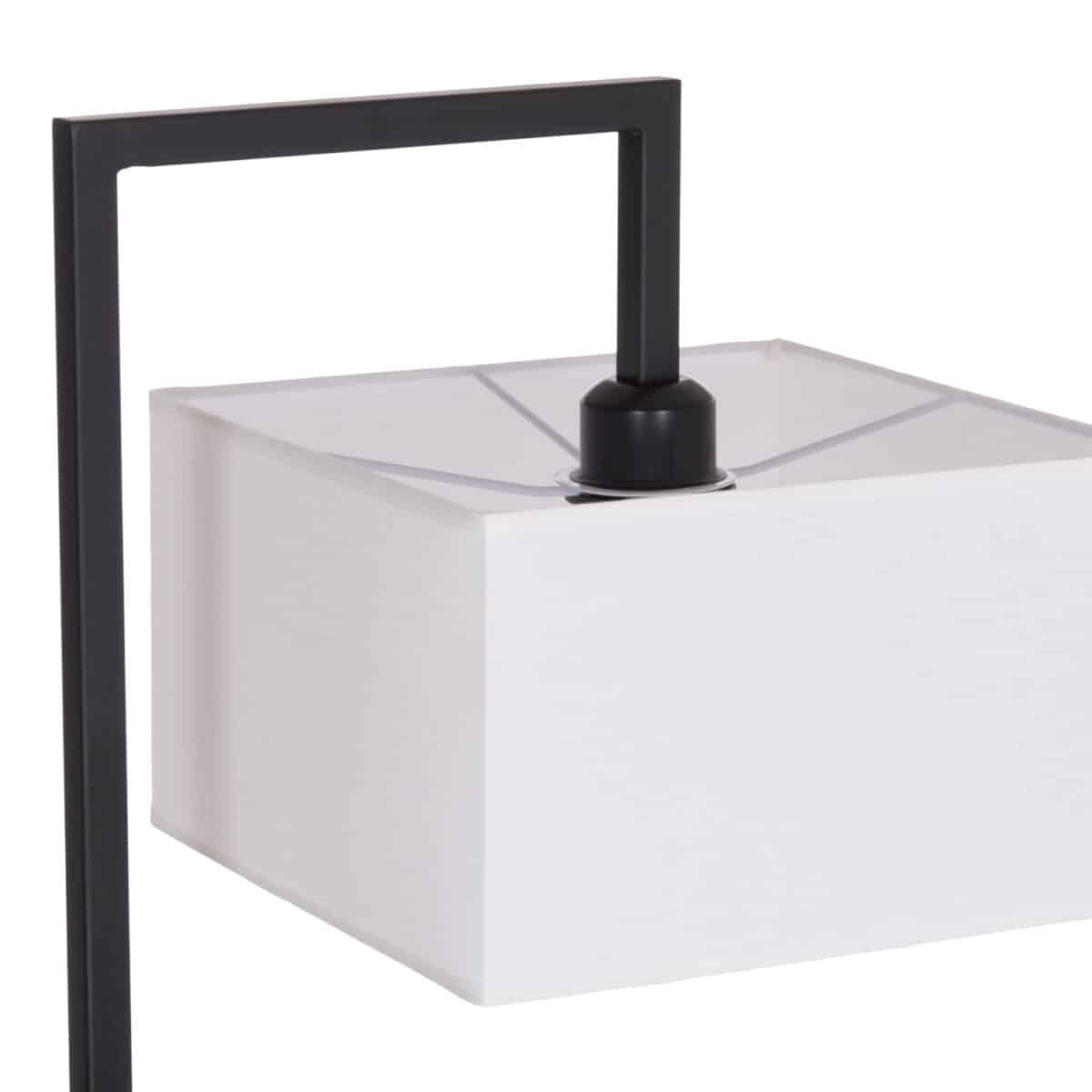 ΦΩΤΙΣΤΙΚΟ ΔΑΠΕΔΟΥ BRANS HM7532.11 ΜΕΤΑΛΛΟ ΜΑΥΡΟ--PVC ΛΕΥΚΟ ΚΑΠΕΛΟ 25x33x170Υεκ. - Image 5