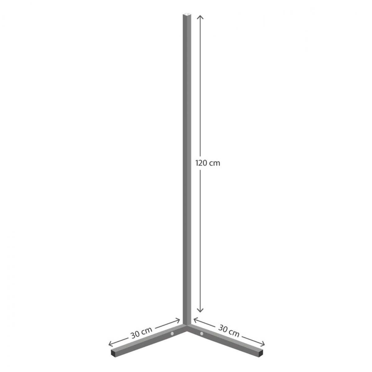 ΦΩΤΙΣΤΙΚΟ ΔΑΠΕΔΟΥ ΜΑΥΡΟ ΜΕ RGB LED & ΑΣΥΡΜΑΤΟ ΧΕΙΡΙΣΤΗΡΙΟ HM7309 30x30x120 εκ. - Image 3