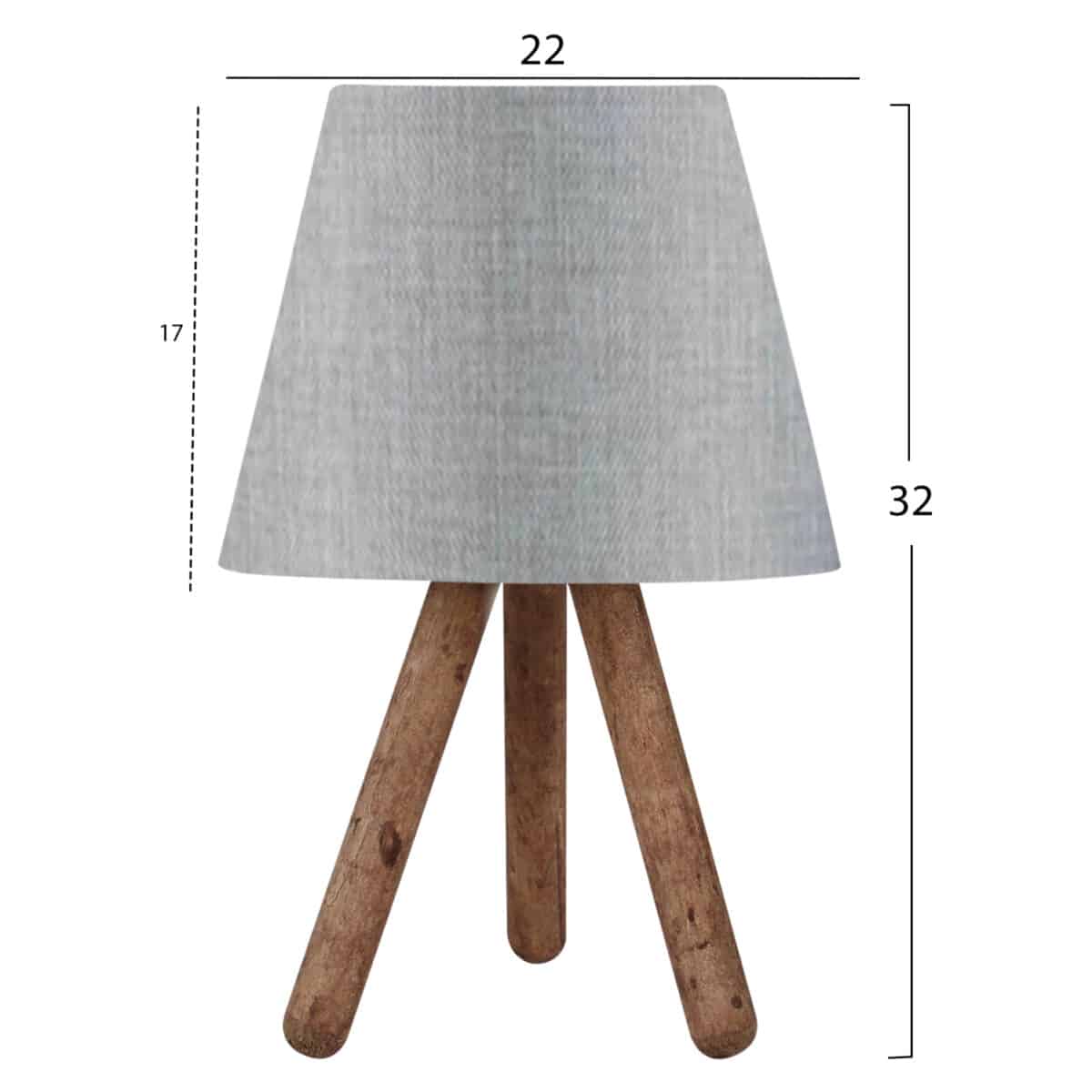 ΦΩΤΙΣΤΙΚΟ ΕΠΙΤΡΑΠΕΖΙΟ HM7598.05 ΦΥΣΙΚΟ ΓΚΡΙ - Image 2