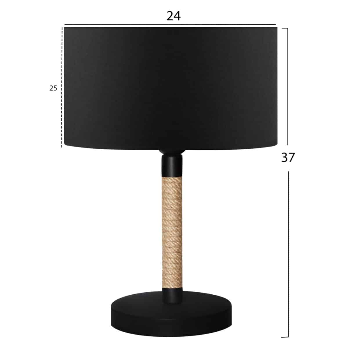 ΦΩΤΙΣΤΙΚΟ ΕΠΙΤΡΑΠΕΖΙΟ HM7601.02 ΜΑΥΡΟ - Image 2