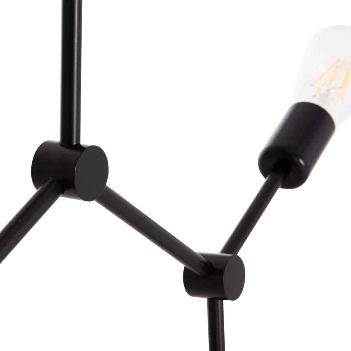 ΦΩΤΙΣΤΙΚΟ ΟΡΟΦΗΣ 3-ΦΩΤΟ LIGHTY HM7404.11 ΜΕΤΑΛΛΟ ΣΕ ΜΑΥΡΟ 52x5x48Υεκ. - Image 4