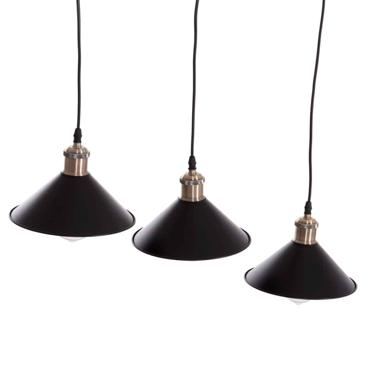 ΦΩΤΙΣΤΙΚΟ ΟΡΟΦΗΣ 3ΦΩΤΟ BELL HM7533.11 ΜΑΥΡΟ ΜΕΤΑΛΛΟ-ΧΑΛΚΙΝΟ ΝΤΟΥΙ Φ21,5x128Υεκ. - Image 4